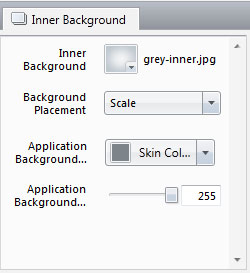 Inner Background Settings Inner Background Settings