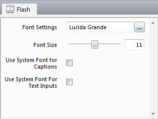 Font Settings Font Settings